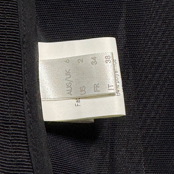 Willow Austrailian Brand Draped Sleeveless Silk Black Mini Dress RARE Sz 2 US - Picture 14 of 16